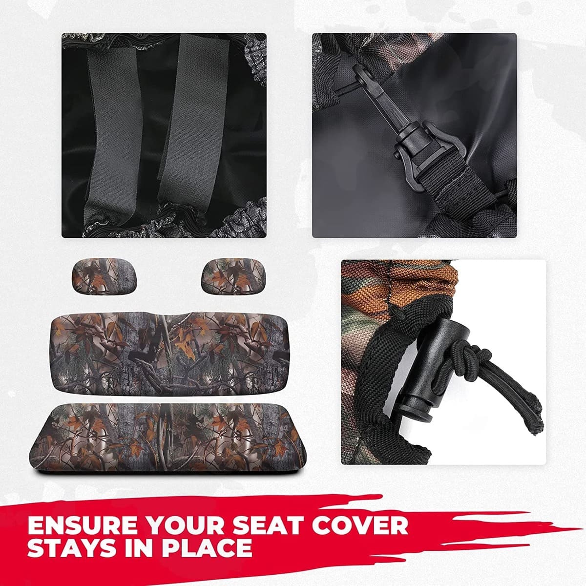 Kemimoto '02-'08 Polaris Ranger 500 UTV Camo Seat Covers