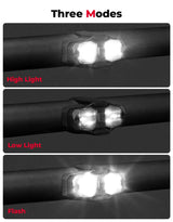 Kemimoto 1.5"-2" Roll Bar UTV Aluminum Waterproof 600mAh Rechargeable Dome Light