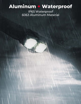 Kemimoto 1.5"-2" Roll Bar Aluminum Waterproof 600mAh UTV Rechargeable Dome Light