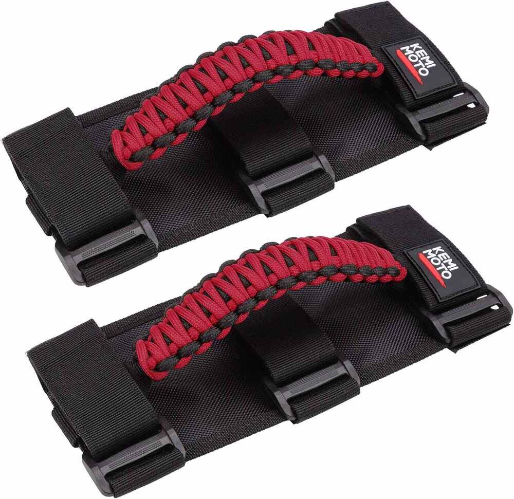 Kemimoto 1.5-2" Roll Bar UTV Universal Heavy-Duty Grips, Grab Handle