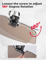 Kemimoto 1.5”-2” Roll Bars Oversized Upgraded UTV Sun Visor Mirror