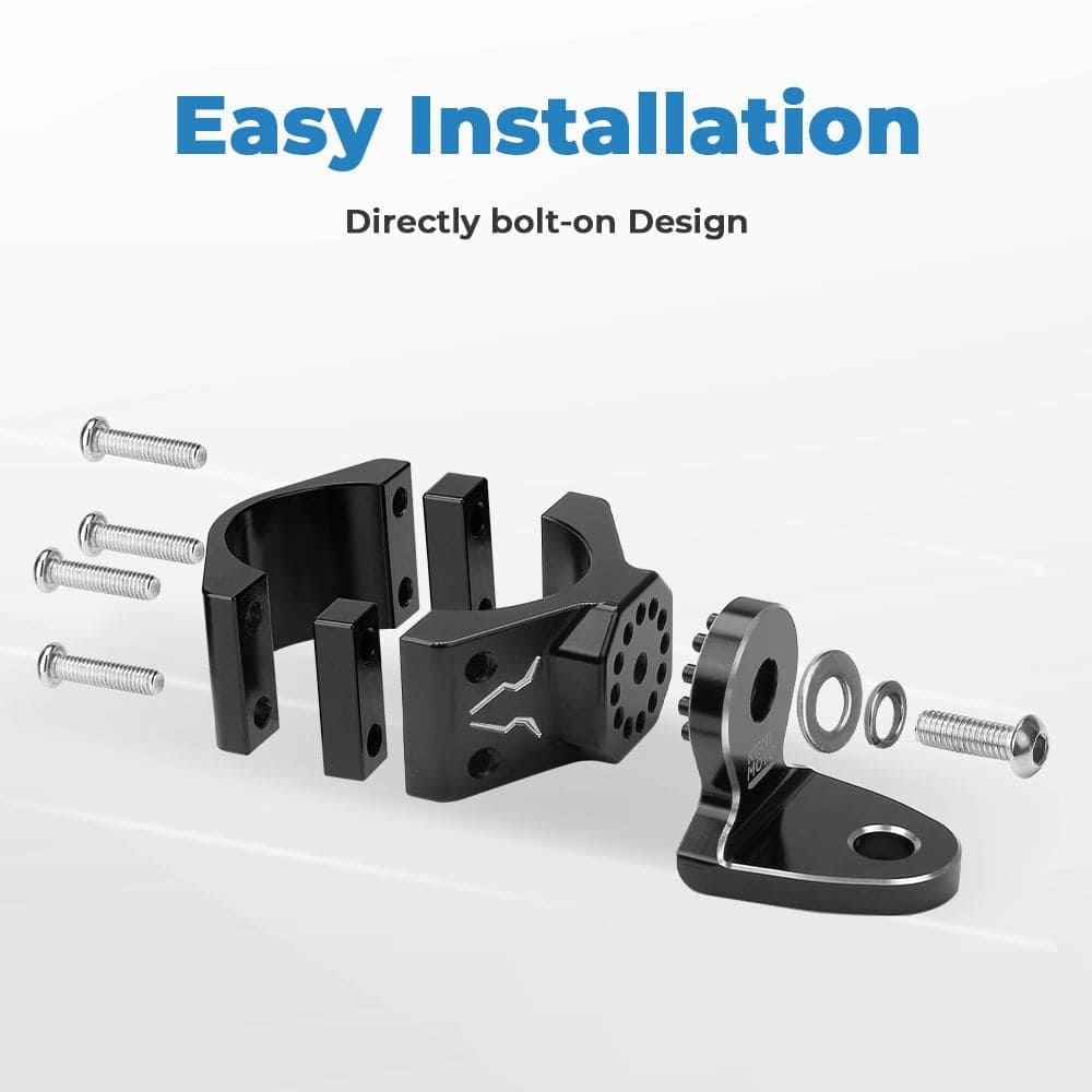 Kemimoto 1.75"-2" Roll Bar UTV Flag & Whip Light Mount