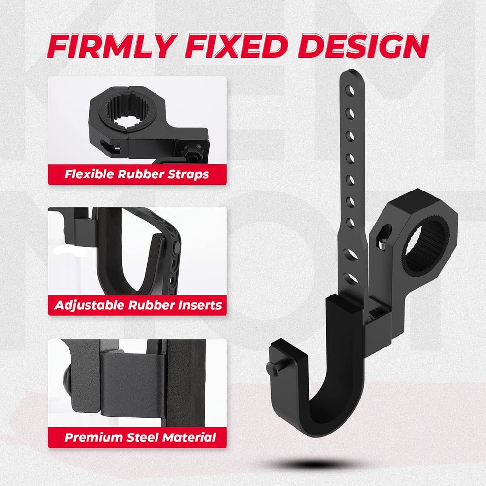 Kemimoto 1.75"-2" Roll Bars Ski Rack Bow Rack UTV Shotgun Holder - 2 Pcs