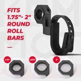 Kemimoto 1.75"-2" Roll Bars Ski Rack Bow Rack UTV Shotgun Holder - 2 Pcs