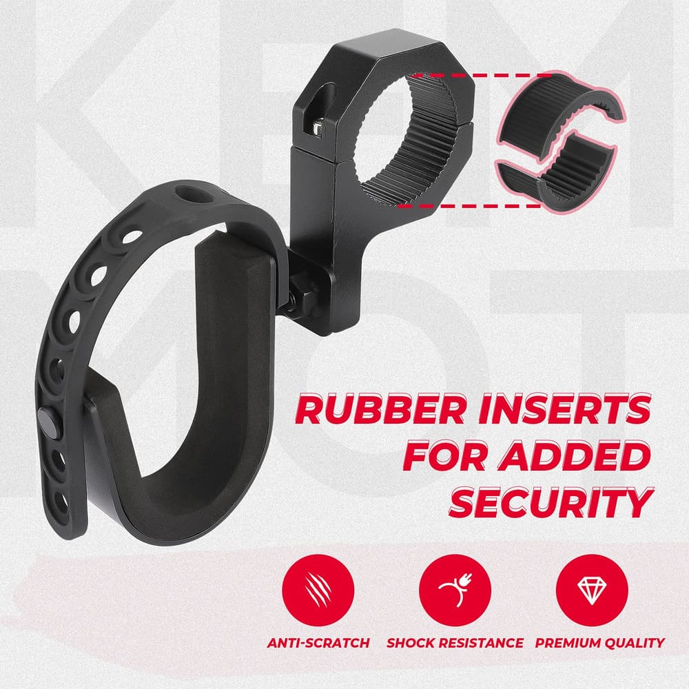 Kemimoto 1.75"-2" Roll Bars Ski Rack Bow Rack UTV Shotgun Holder - 2 Pcs