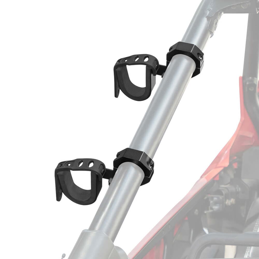 Kemimoto 1.75"-2" Roll Bars Ski Rack Bow Rack UTV Shotgun Holder - 2 Pcs