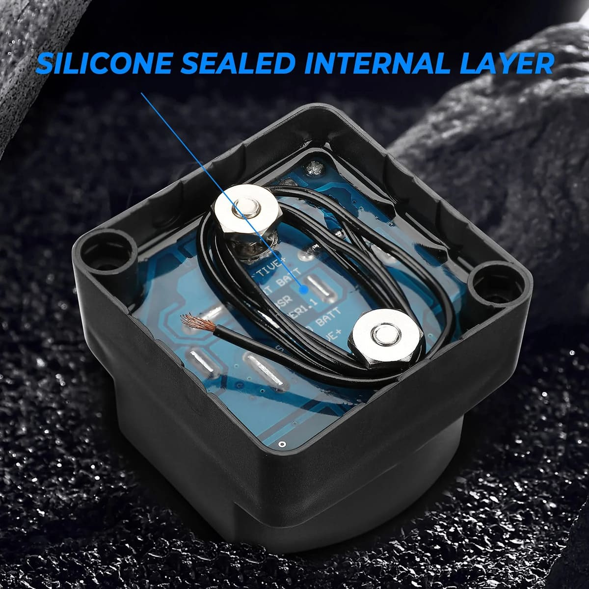 Kemimoto 12V 140A Voltage Sensitive Relay Waterproof Dual Battery