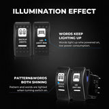 Kemimoto 12V Switch On-Off APP Control & Flag mount & Whip Light w/RF - 2Pcs