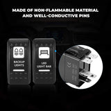 Kemimoto 12V Switch On-Off APP Control & Flag mount & Whip Light w/RF - 2Pcs