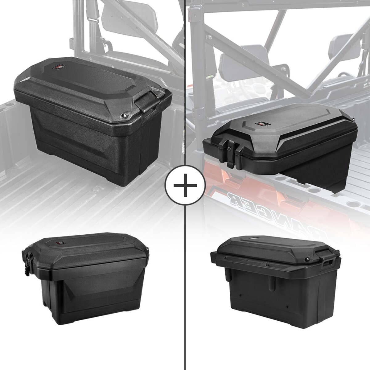 Kemimoto '13-'23 Polaris Ranger XP 1000 Big Size Cargo Box - Driver &