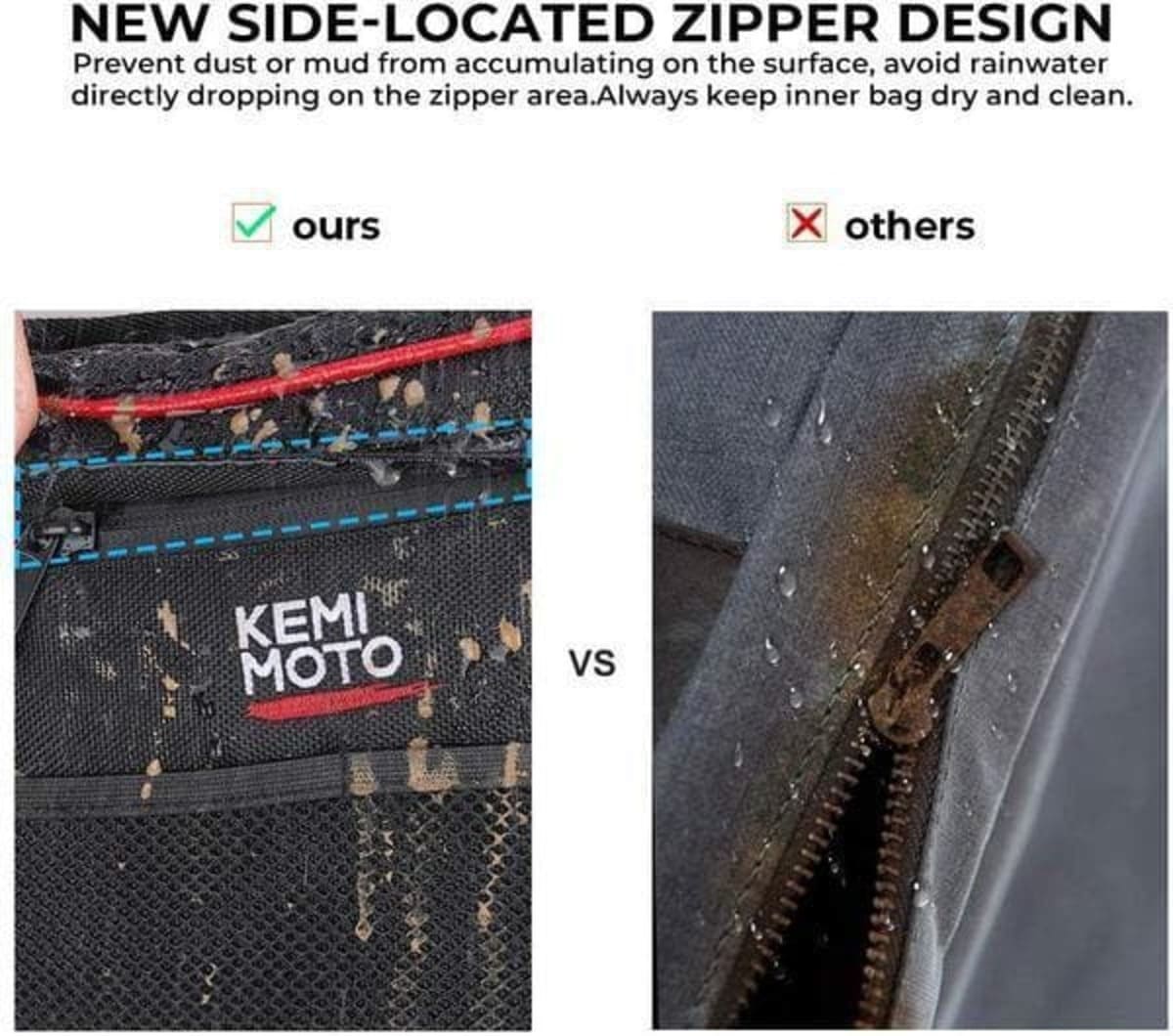 Kemimoto '14-'22 Polaris RZR XP 1000 Front Side Door Bags & Side Nerf Bars Rock Sliders