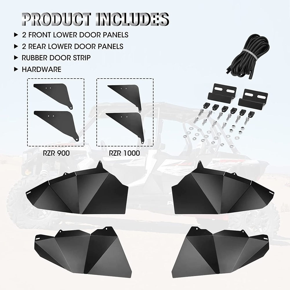 Kemimoto '14-'23 Polaris RZR 900/XP 4 1000 Half Lower Door Panel