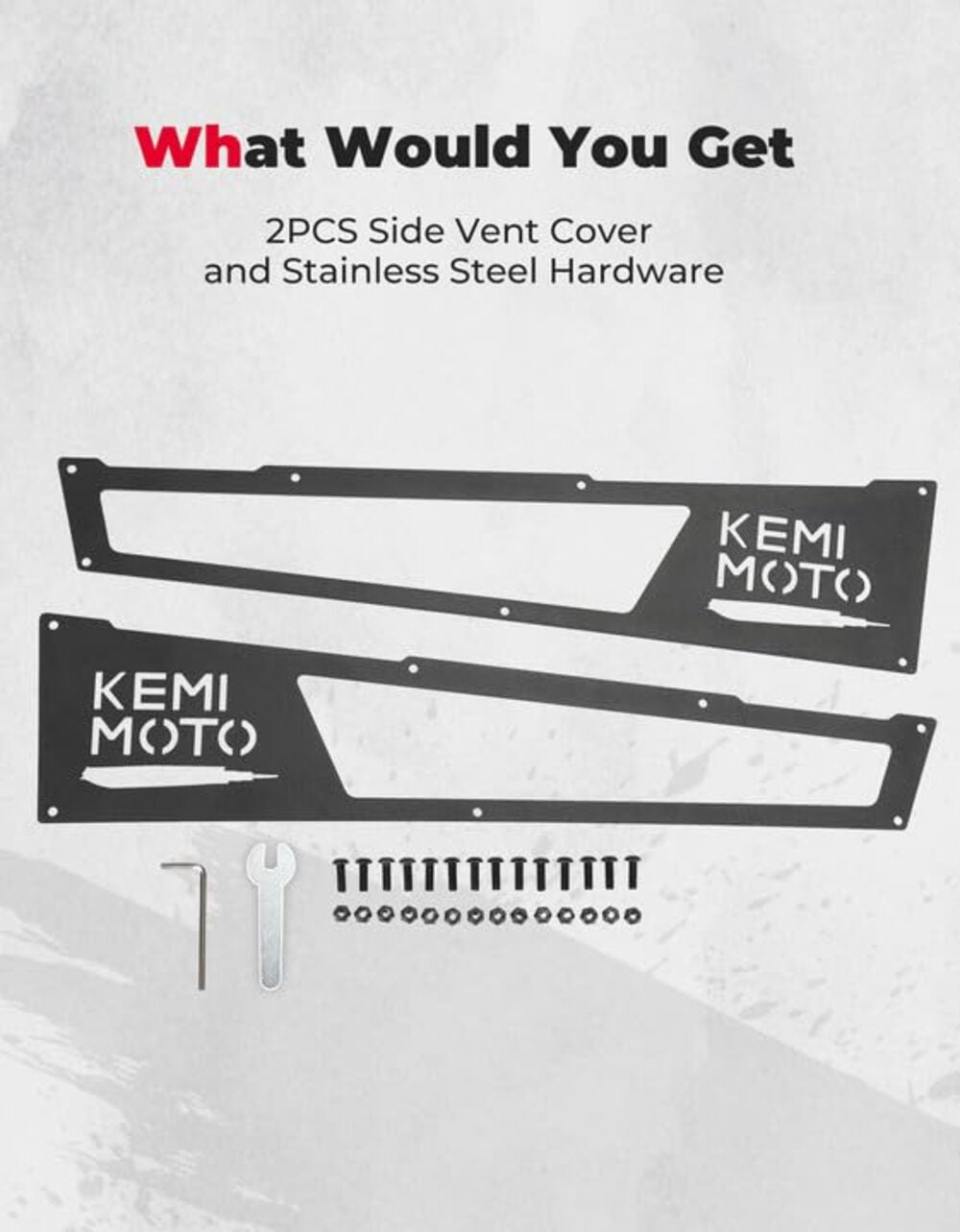 Kemimoto '14-'23 Polaris RZR XP 1000/ 4 1000 Side Vent Covers
