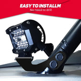 Kemimoto '14-'23 Polaris RZR XP 1000 A-Pillar LED Light Bracket Mount - Pair