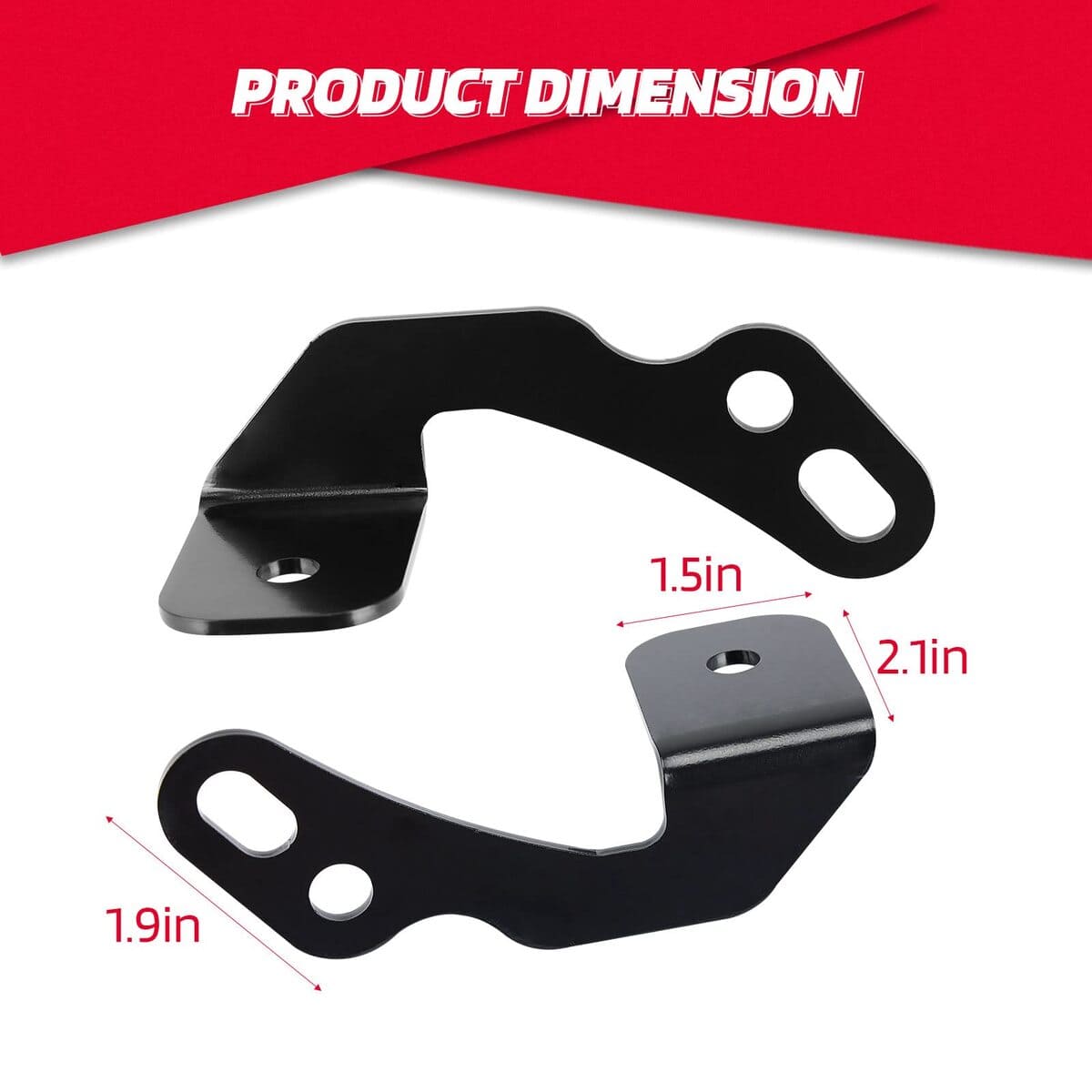 Kemimoto '14-'23 Polaris RZR XP 1000 A-Pillar LED Light Bracket Mount - Pair