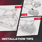 Kemimoto '14-'23 Polaris RZR XP 1000 Lower Door Storage Bags