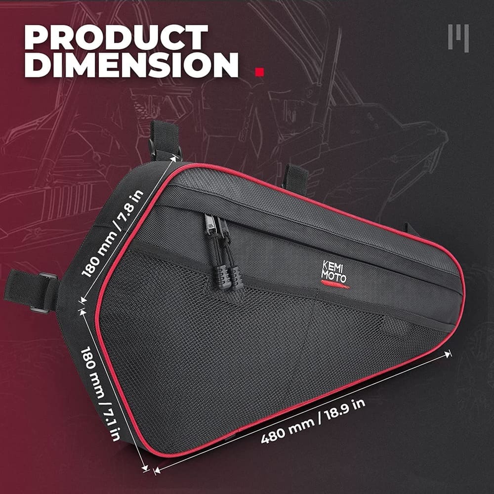 Kemimoto '14-'23 Polaris RZR XP 1000 Lower Door Storage Bags