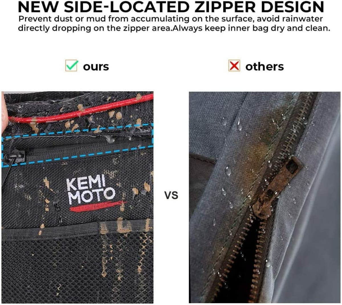 Kemimoto '14-'23 Polaris RZR XP 1000 Storage Bag Set - 5 Pcs