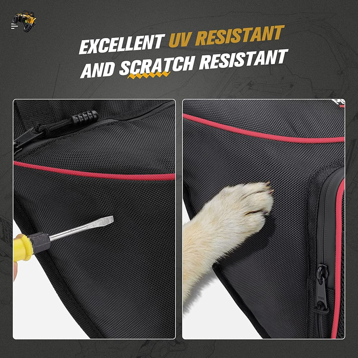 Kemimoto '14-'23 Polaris RZR XP 1000 Storage Bag Set - 5 Pcs