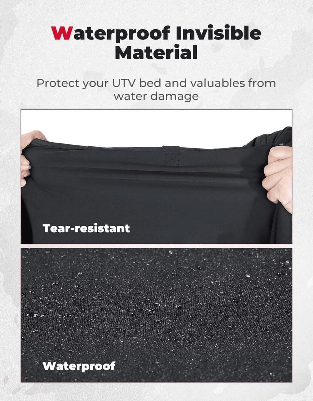 Kemimoto '14-'23 Polaris RZR XP 1000 / Turbo UTV Cargo Bed Cover