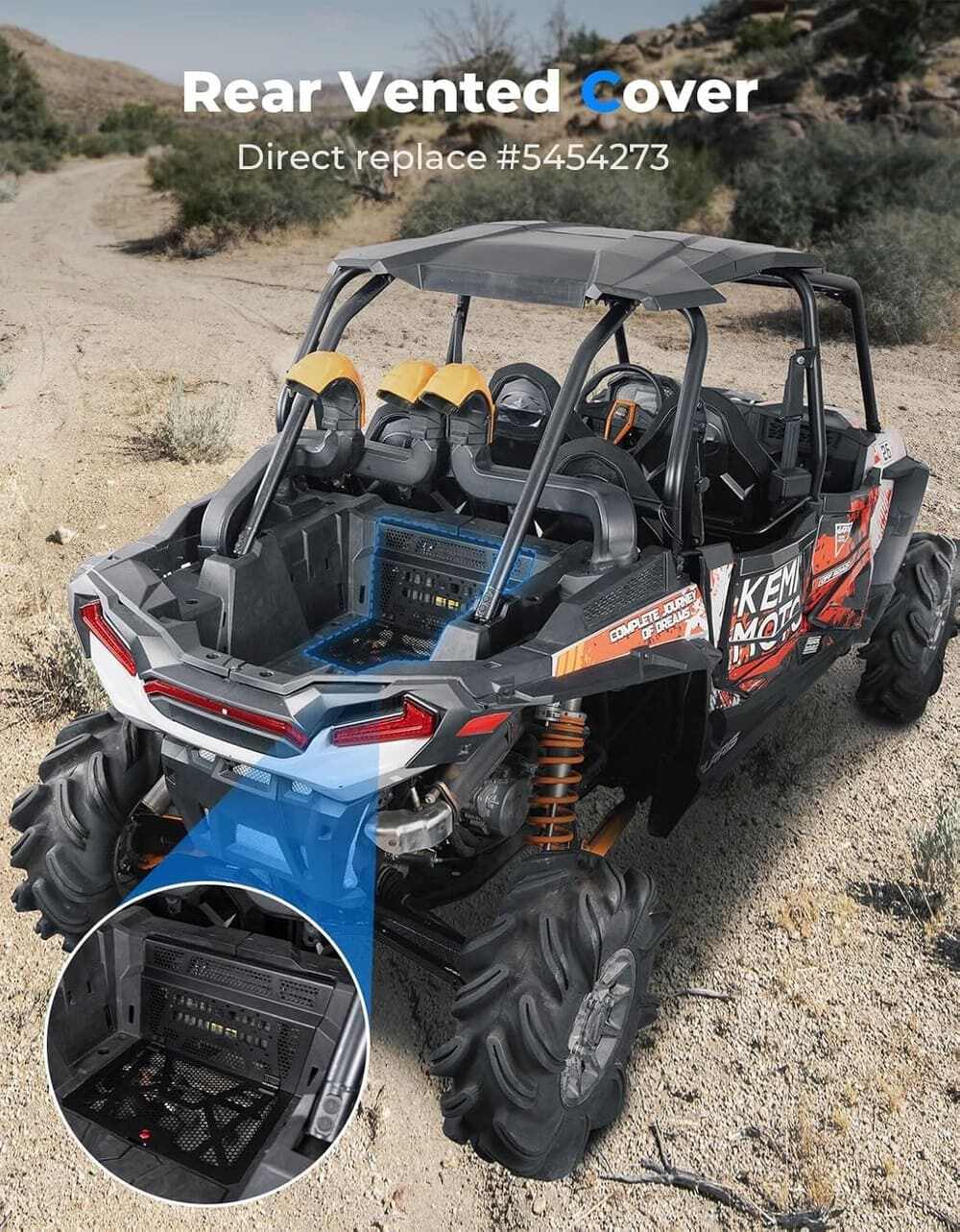 Kemimoto '14-'23 Polaris RZR XP 1000 Vented Engine Cover