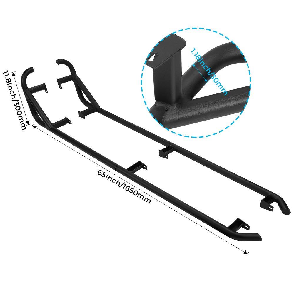Kemimoto '14-'23 Polaris RZR XP 4 1000/ 4 Turbo Steel Nerf Bars Fit