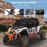 Kemimoto '14-'23 Polaris RZR XP 4 1000 PVC Mesh Window Nets / Door Nets