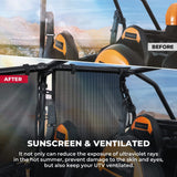 Kemimoto '14-'23 Polaris RZR XP 4 1000 PVC Mesh Window Nets / Door Nets