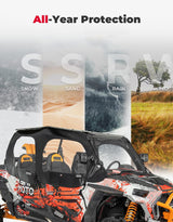 Kemimoto '14-'23 Polaris RZR XP 4 1000 Soft Upper Door Cab Enclosure Set