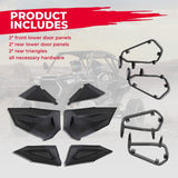 Kemimoto '14-'23 Polaris RZR XP4 1000 Lower 4 Doors Panel Inserts