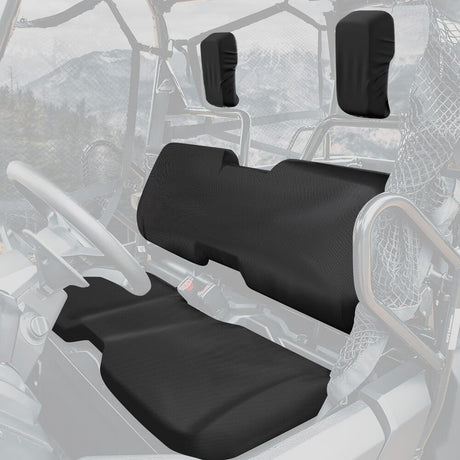 Kemimoto '14-'24 Honda Pioneer 700 Seat Covers - Black