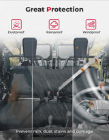 Kemimoto '14-'24 Honda Pioneer 700 Seat Covers - Black