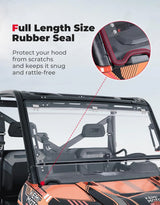 Kemimoto '14-'25 Polaris Ranger XP 1000 2-in-1 Flip Windshield