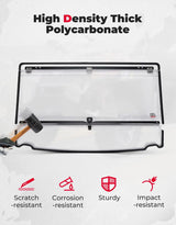 Kemimoto '14-'25 Polaris Ranger XP 1000 2-in-1 Flip Windshield