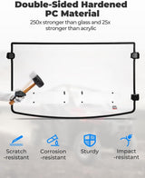 Kemimoto '14-'25 Polaris Ranger XP 1000 2-IN-1 Vented Windshield