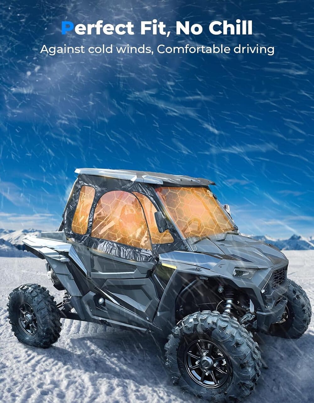 Kemimoto '14+ Polaris RZR XP 1000/ Turbo Upper Windows Soft Cab Enclosure