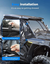 Kemimoto '14+ Polaris RZR XP 1000/ Turbo Upper Windows Soft Cab Enclosure