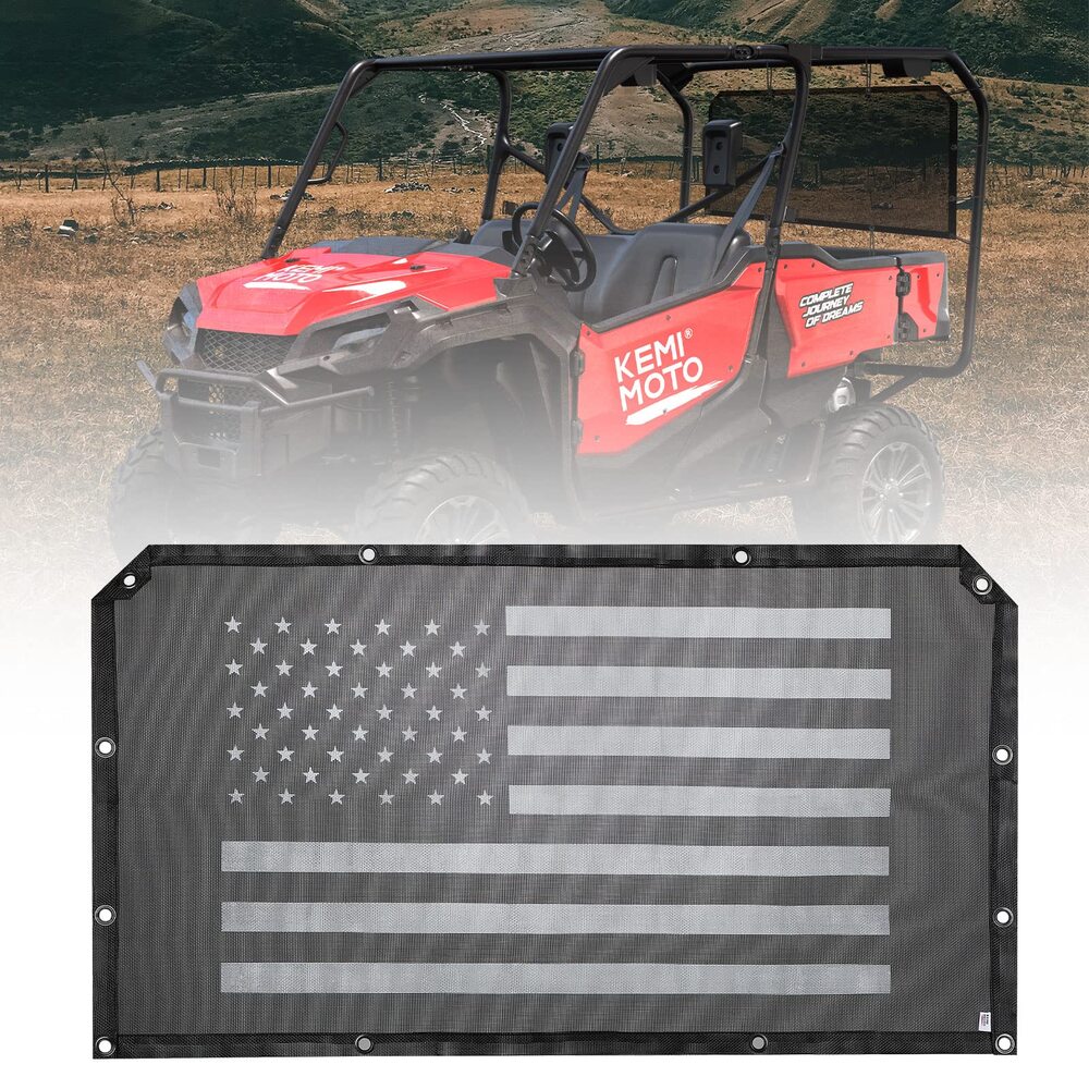 Kemimoto '15-'23 Honda Pioneer 500 Soft Rear Window Net