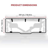 Kemimoto '15-'24 Polaris Ranger XP 1000 Rear Windshield Hard Tool