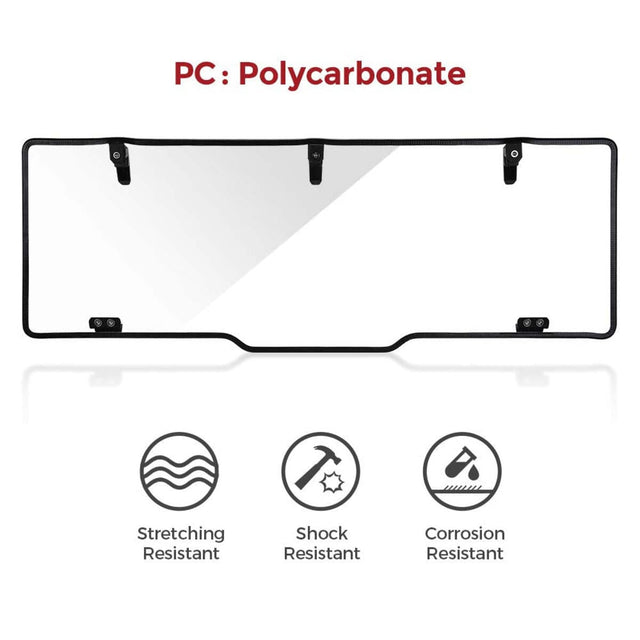 Kemimoto '15-'24 Polaris Ranger XP 1000 Rear Windshield Hard Tool