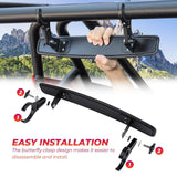 Kemimoto 15" UTV Race Convex Center Rearview Mirror w/ 3/4 1.75" or 2" Clamps