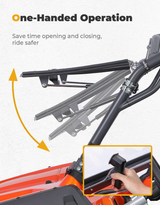 Kemimoto '16-'22 CF Moto ZForce 500 Flip Up Windshield