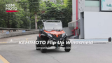 Kemimoto '16-'22 CF Moto ZForce 500 Flip Up Windshield