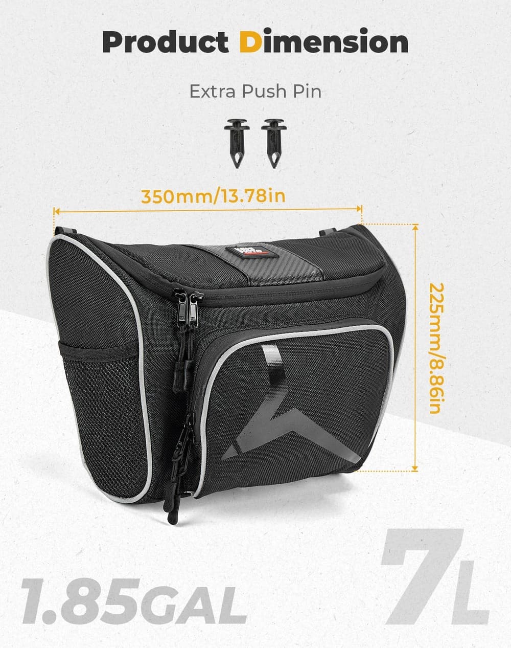 Kemimoto '16-'22 CFMoto ZForce 500 1680D Fabric Storage Bag