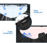 Kemimoto '16-'23 Honda Pioneer 1000-5 Open Window Fabric Rear Panel