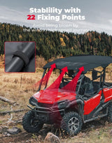 Kemimoto '16-'23 Honda Pioneer 1000-5 Upgraded Soft Roof