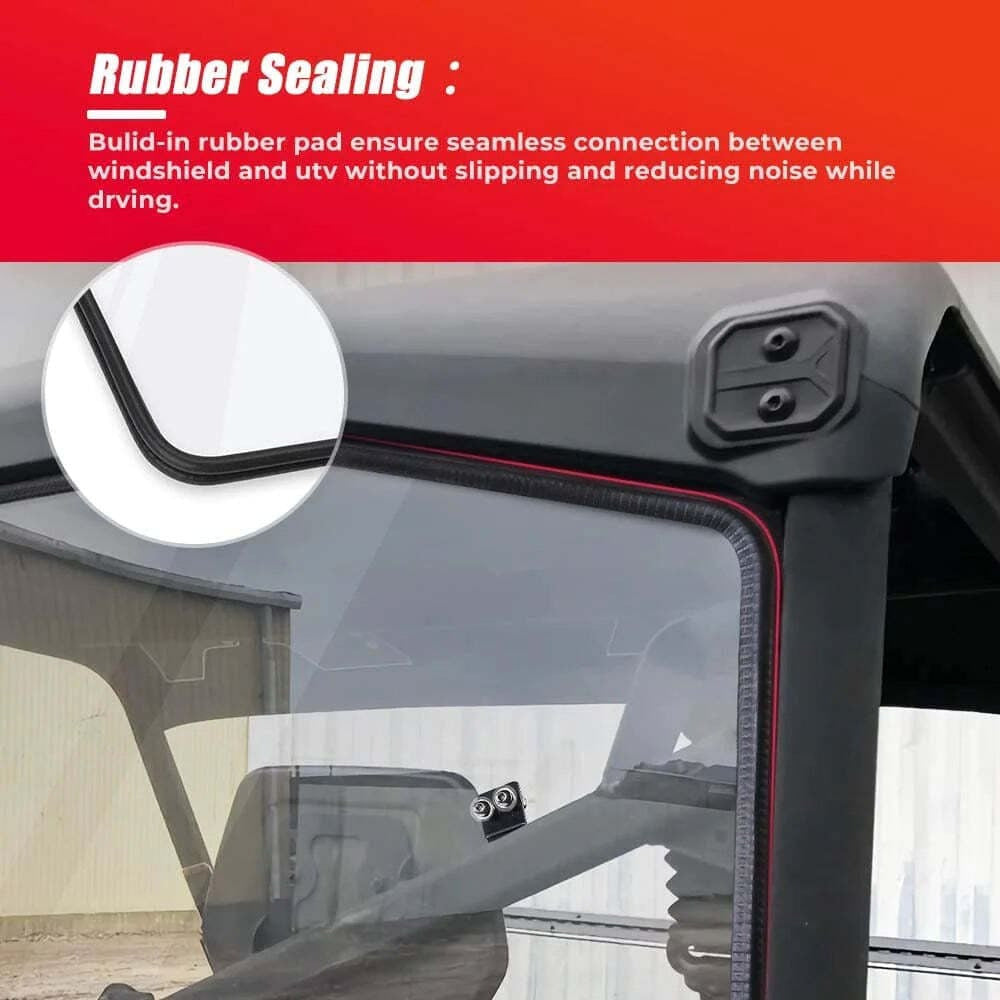 Kemimoto '16-'24 Can-Am Defender Rear & Front Full Windshield