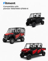 Kemimoto '16-'24 Honda Pioneer 1000 Sport Hood Scoop w/LED Light