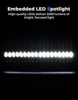 Kemimoto '16-'24 Honda Pioneer 1000 Sport Hood Scoop w/LED Light