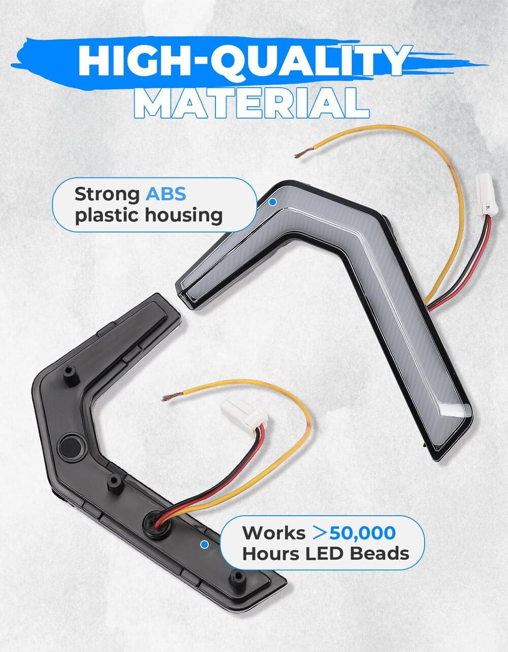 Kemimoto '16-'24 Polaris General 1000 2x Front Fang Accent Light Turn Signal